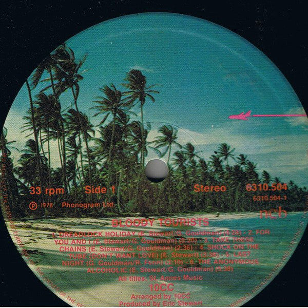 10cc ‎– Bloody Tourists