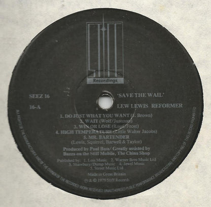Lew Lewis Reformer - Save The Wail
