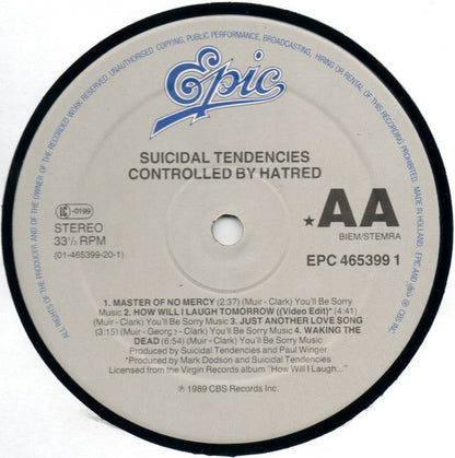 Suicidal Tendencies - Controlled By Hatred.