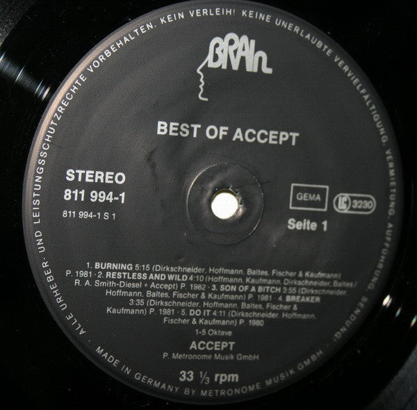 Accept - Best Of - RecordPusher  