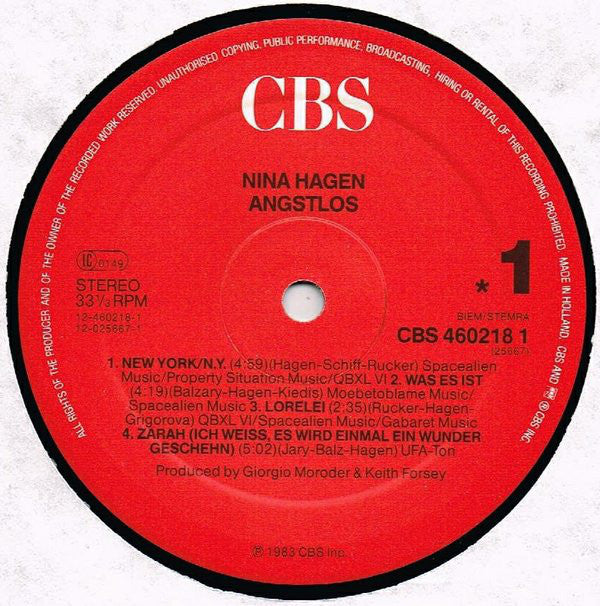 Nina Hagen - Angstlos