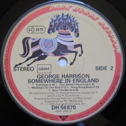 Harrison, George - Somewhere In England
