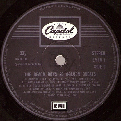 Beach Boys ‎– 20 Golden Greats