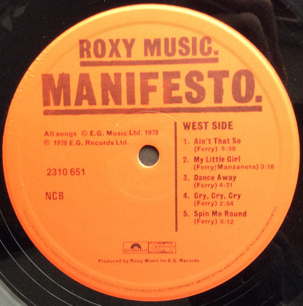 Roxy Music - Manifesto