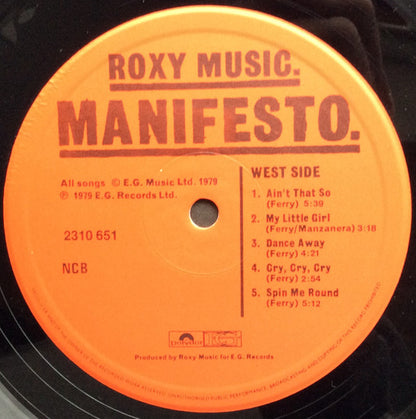 Roxy Music - Manifesto