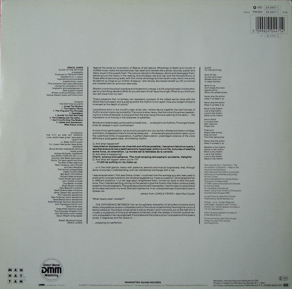 Jones, Grace - Slave To The Rhythm