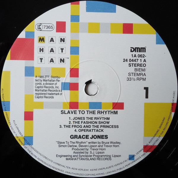 Jones, Grace - Slave To The Rhythm
