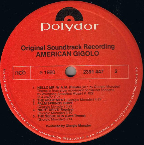 American Gigolo - OST