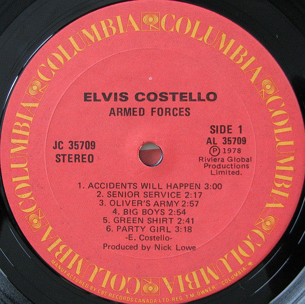 Costello, Elvis And The Attractions - Armed Forces - RecordPusher  