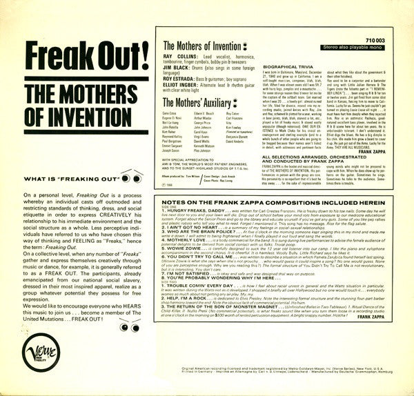 Mothers of Invention - Freak Out!