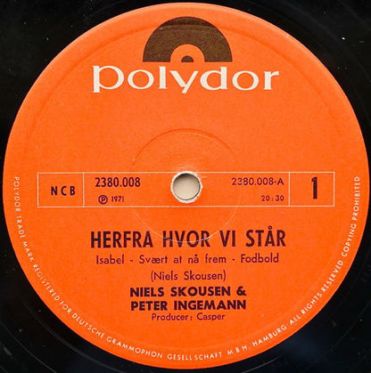 Skousen & Ingemann ‎– Herfra Hvor Vi Står