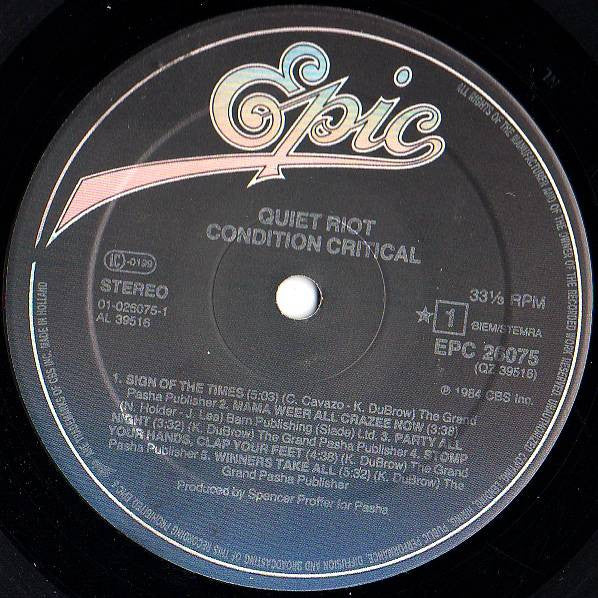 Quiet Riot - Condition Critical