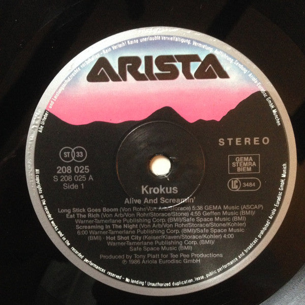 Krokus - Alive And Screamin'