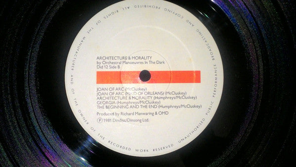 Orchestral Manoeuvres In The Dark - Architecture & Morality
