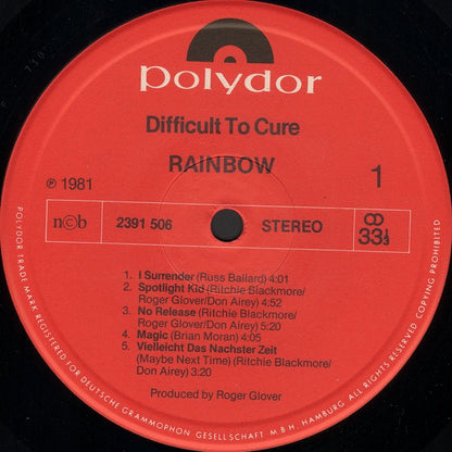 Rainbow - Difficult To Cure