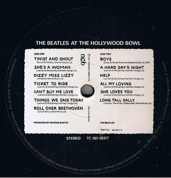 Beatles - Beatles At The Hollywood Bowl