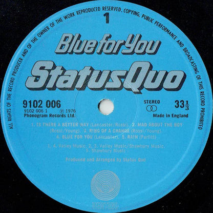 Status Quo - Blue For You