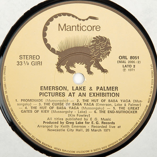 Emerson Lake And Palmer - Pictures At An Exhibition