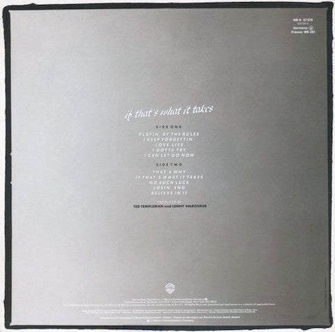 McDonald, Michael  ‎– If That's What It Takes