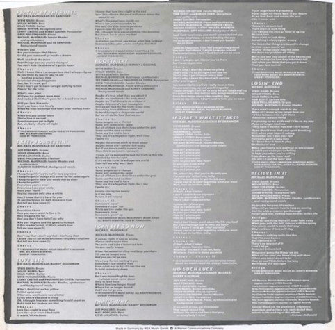 McDonald, Michael  ‎– If That's What It Takes