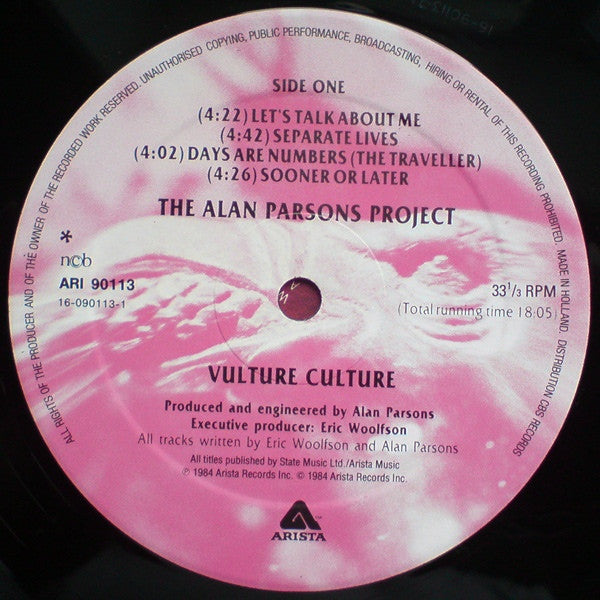 Alan Parsons Project - Vulture Culture