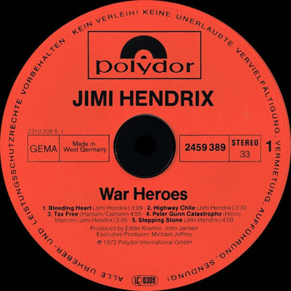 Hendrix, Jimi - War Heroes