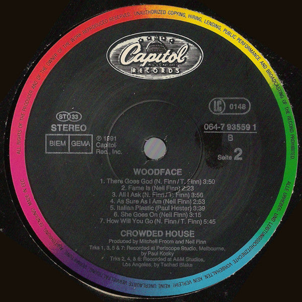 Crowded House - Woodface