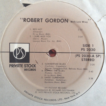 Gordon, Robert / Link Wray -  Robert Gordon With Link Wray