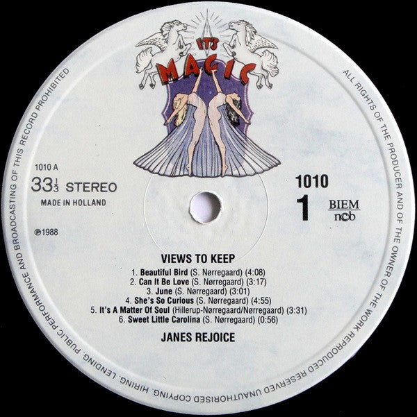 Janes Rejoice ‎– Views To Keep