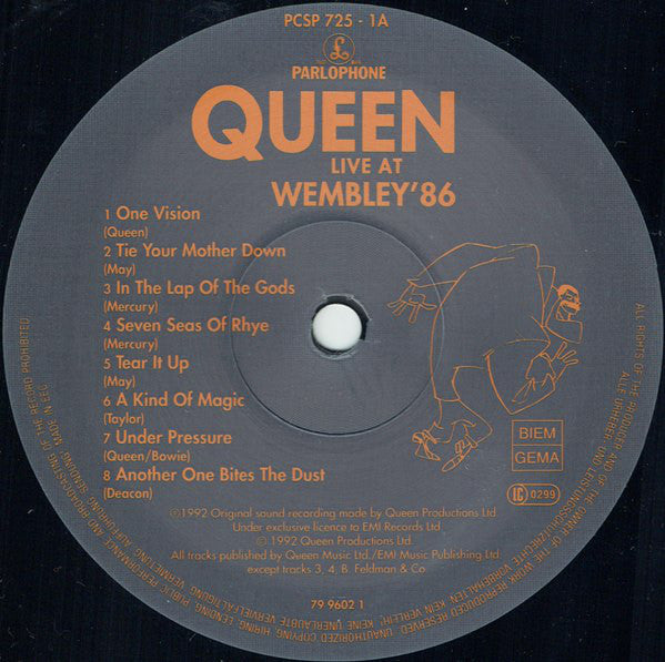 Queen ‎– Live At Wembley '86