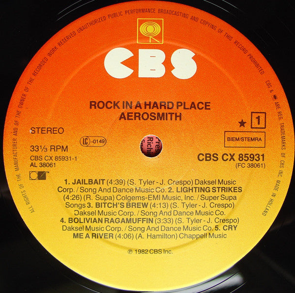 Aerosmith - Rock In A Hard Place