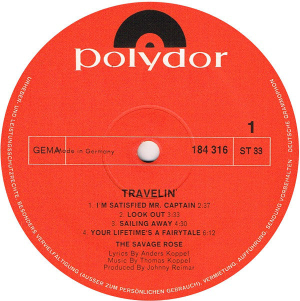 Savage Rose - Travelin'