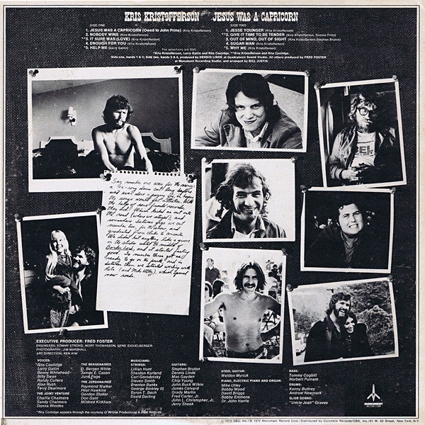 Kris Kristofferson ‎– Jesus Was A Capricorn