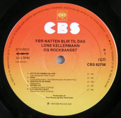 Kellermann, Lone & Rockbandet - Før Natten Bli'r Til Dag