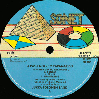 Tolonen, Jukka  ‎– A Passenger To Paramaribo