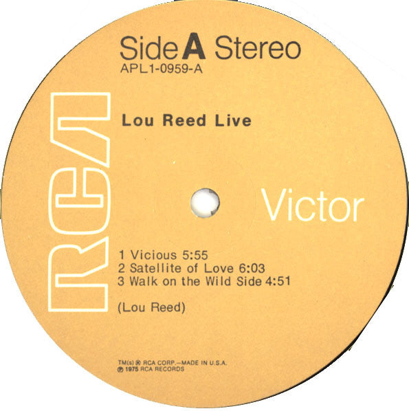 Reed, Lou - Live