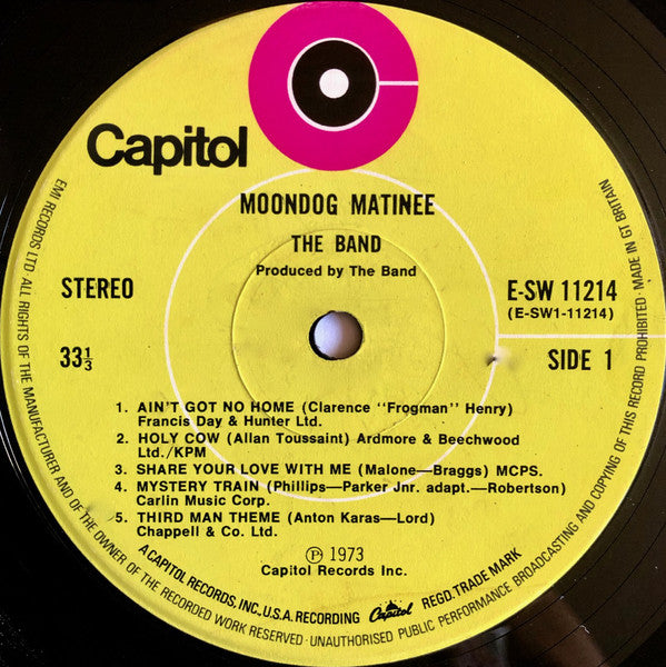 Band - Moondog Matinee