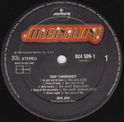 Bon Jovi - 7800º Fahrenheit
