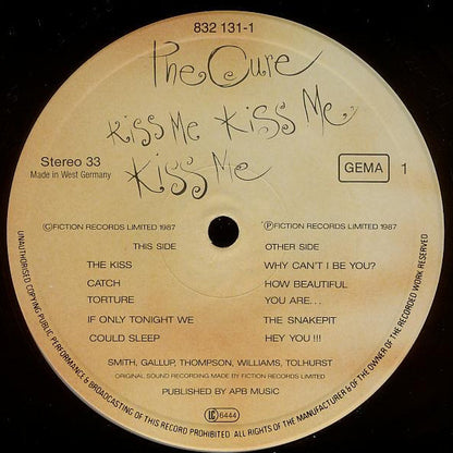 Cure - Kiss Me Kiss Me Kiss Me - RecordPusher  