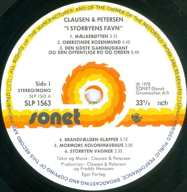 Clausen & Petersen ‎– I Storbyens Favn