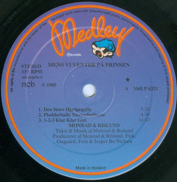 Monrad & Rislund ‎– Mens Vi Venter På Prinsen