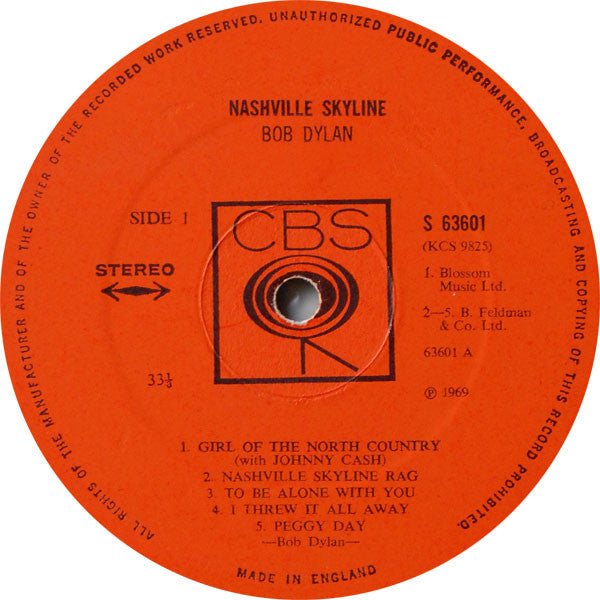 Dylan, Bob - Nashville Skyline