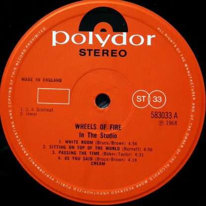 Cream - Wheels Of Fire - In The Studio