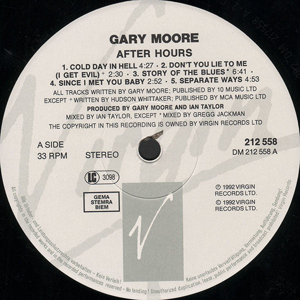 Moore, Gary - After Hours