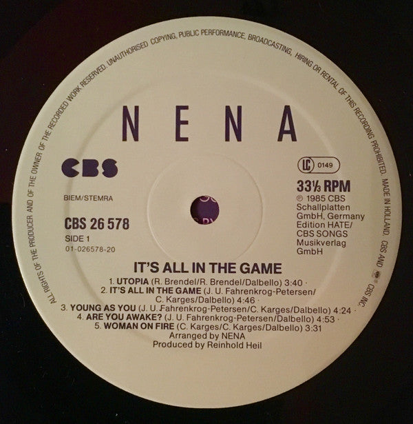 Nena -  Feuer Und Flamme