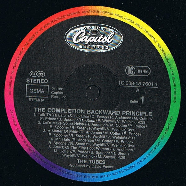 Tubes - The Completion Backward Principle