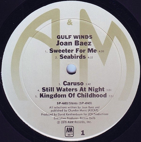 Baez, Joan ‎– Gulf Winds