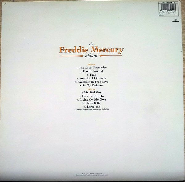 Mercury, Freddie - The Album
