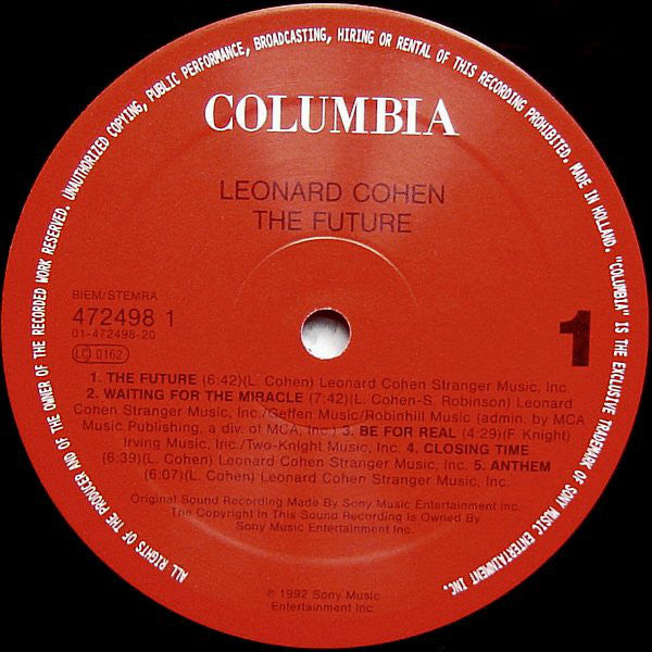 Cohen, Leonard - Future