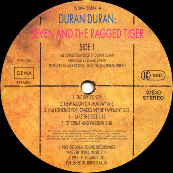 Duran Duran - Seven And The Ragged Tiger